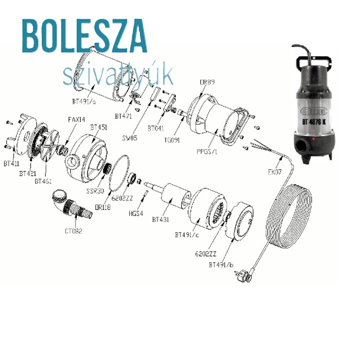 ELPUMPS BT 4876K ház "O" gyűrű - Image 3