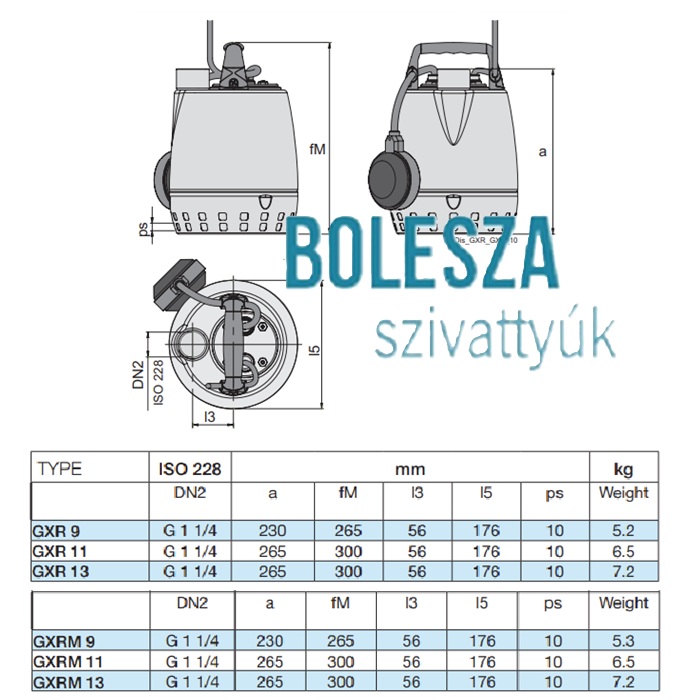 CALPEDA GXRM 11 merülő szivattyú - Image 3