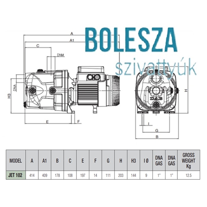DAB Jet 102 M önfelszívó szivattyú - Image 2