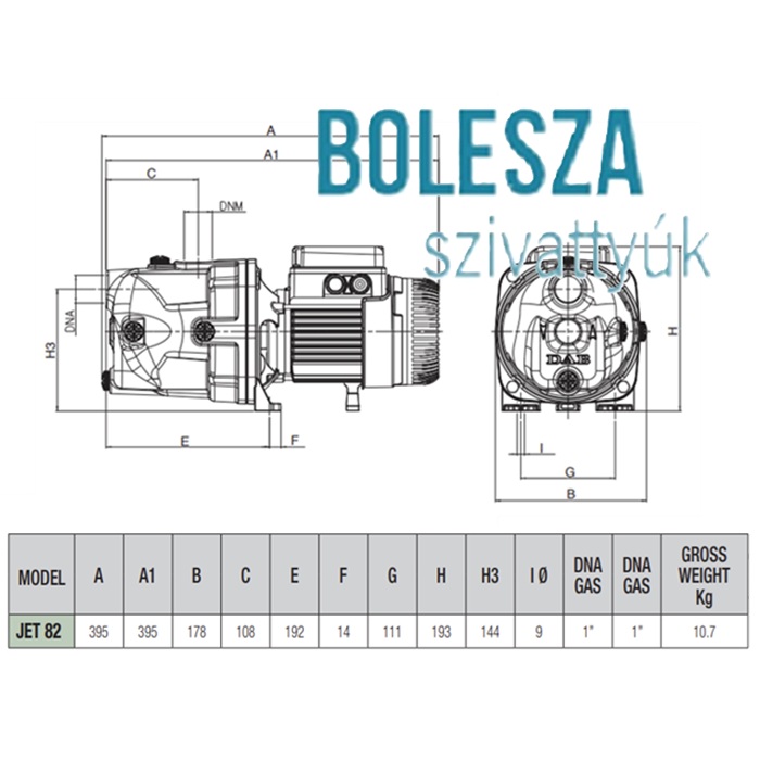 DAB Jet 82 M önfelszívó szivattyú - Image 3