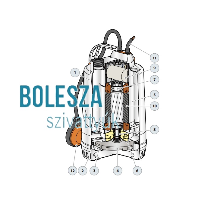 PEDROLLO RXm 5 merülőszivattyú, úszókapcsolóval - Image 4