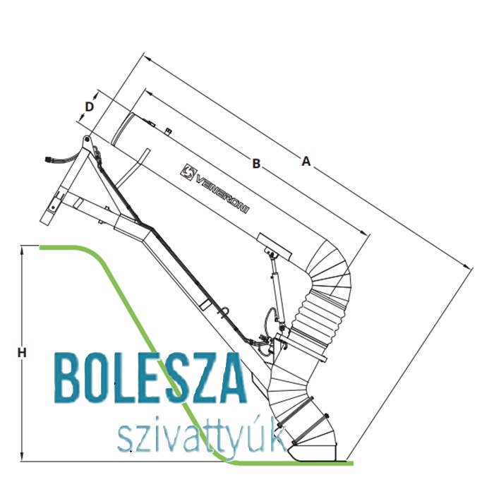 VENERONI ETR 50/5 traktorhajtású belvízvédelmi és öntözőszivattyú - Image 2