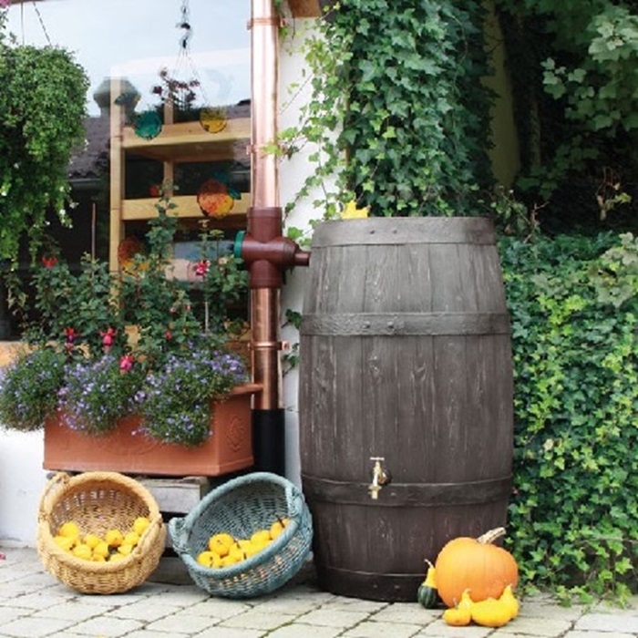 Esővízgyűjtő "Barrique" 250 L sötétbarna - Image 3