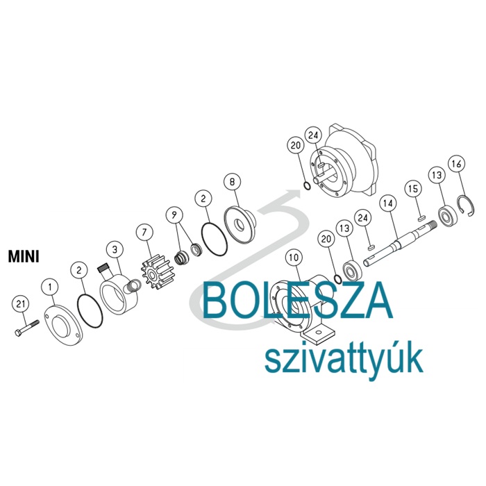 LIVERANI MINI EPDM járókerék - Image 6