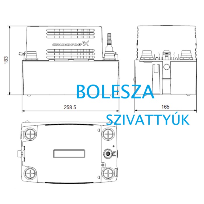 GRUNDFOS Conlift1 LS kondenzvíz szivattyú - Image 3